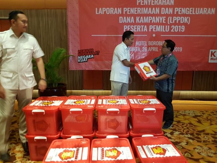 Dana Kampanye Partai Gerindra Tanpa Sumbangan Pihak Luar