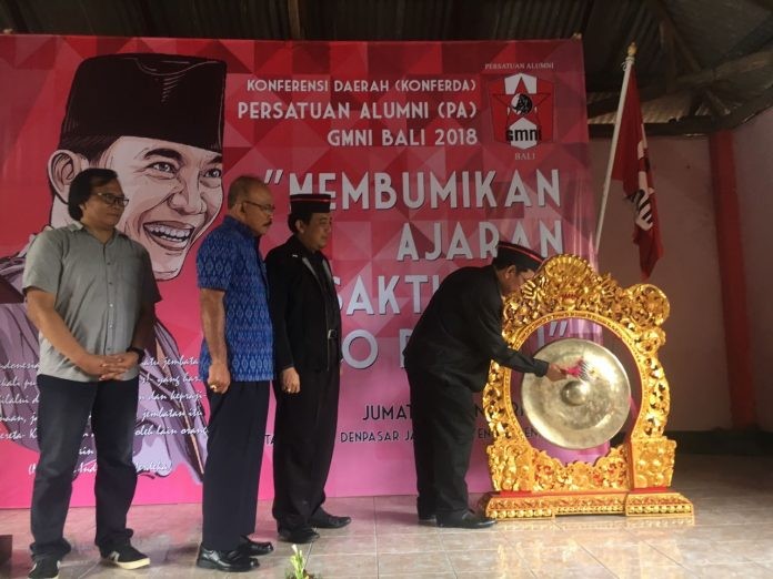 Gelar Konferda, Alit Kelakan Terpilih Aklamasi Jadi Ketua DPD PA GMNI Bali