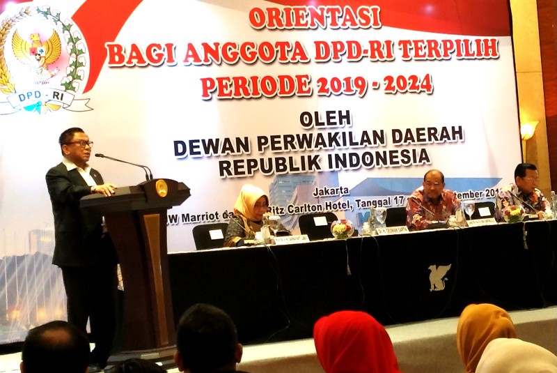 Ketua DPD Oesman Sapta Buka Orientasi Anggota Baru DPD