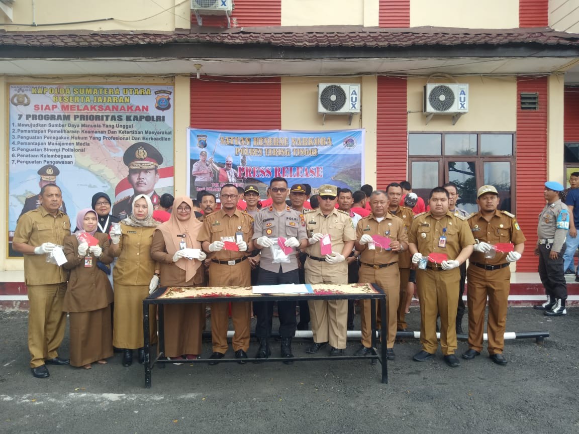 Polres Tebing Tinggi Gelar Press Release Ungkap Kasus Narkoba