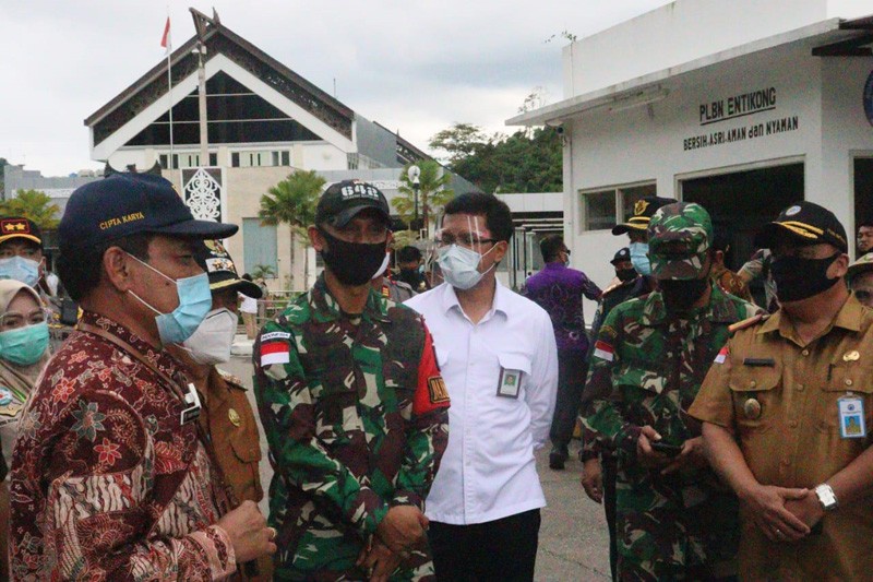Dansatgas : Satgas Yonif 642/Kps Bertugas Menjaga Keamanan Perbatasan RI-Malaysia