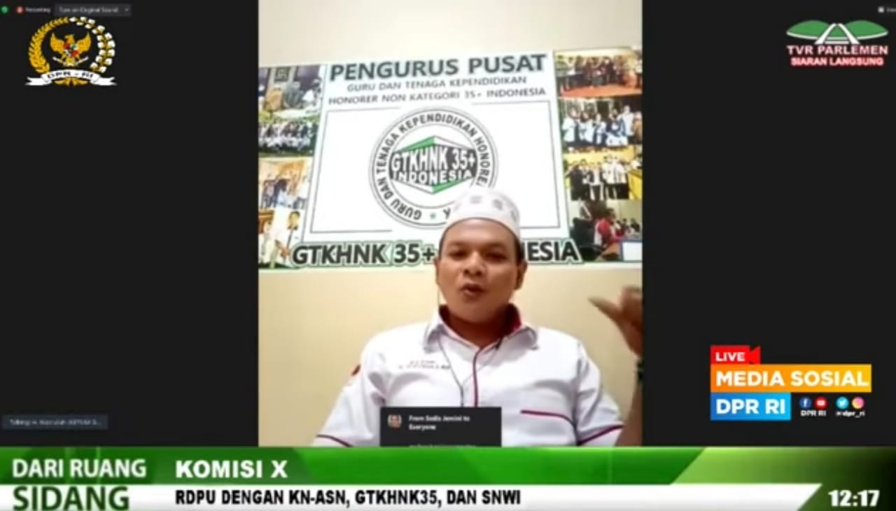 GTKHNK 35+ Minta Komisi X Dukung Keppres PNS Untuk Guru Honorer