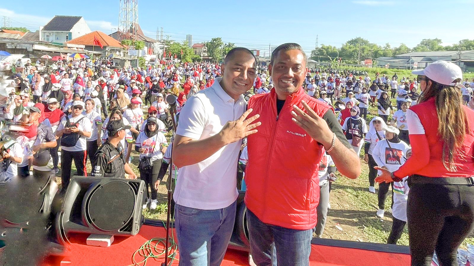 Senam & Bazar UMKM bersama Eri dan Hadrean, 1500 Orang Hadir Menangkan Ganjar-Mahfud