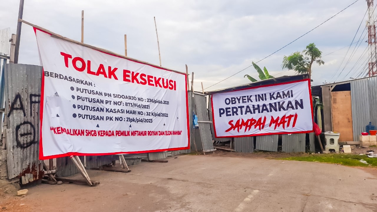 Sengketa Tanah 9,8 Hektar di Tambak Oso, Korban: “Obyek Ini Kami Pertahankan Sampai Mati”