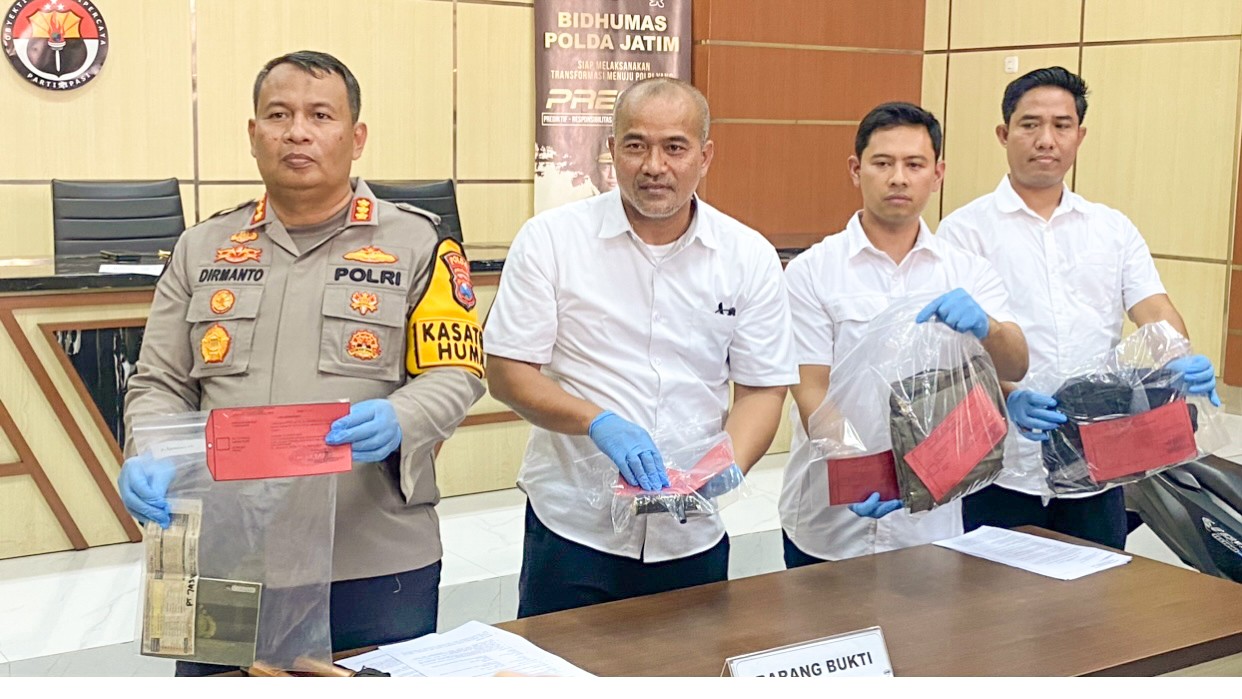 Polda Jatim Tangkap Pelaku Curanmor di Balongbendo dan Pencurian Kalung Emas di Sedati