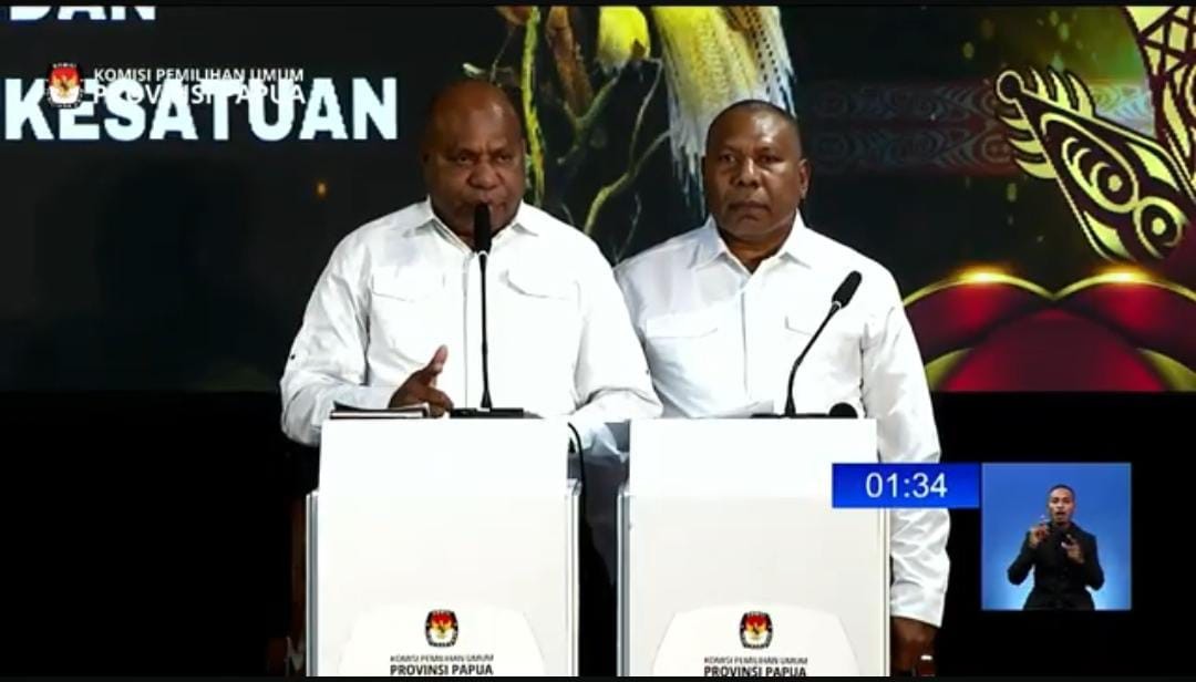 Pasangan Fakhiri–Aryoko Tampil Meyakinkan dan Menguasai Debat Publik PSU Pilgub Papua