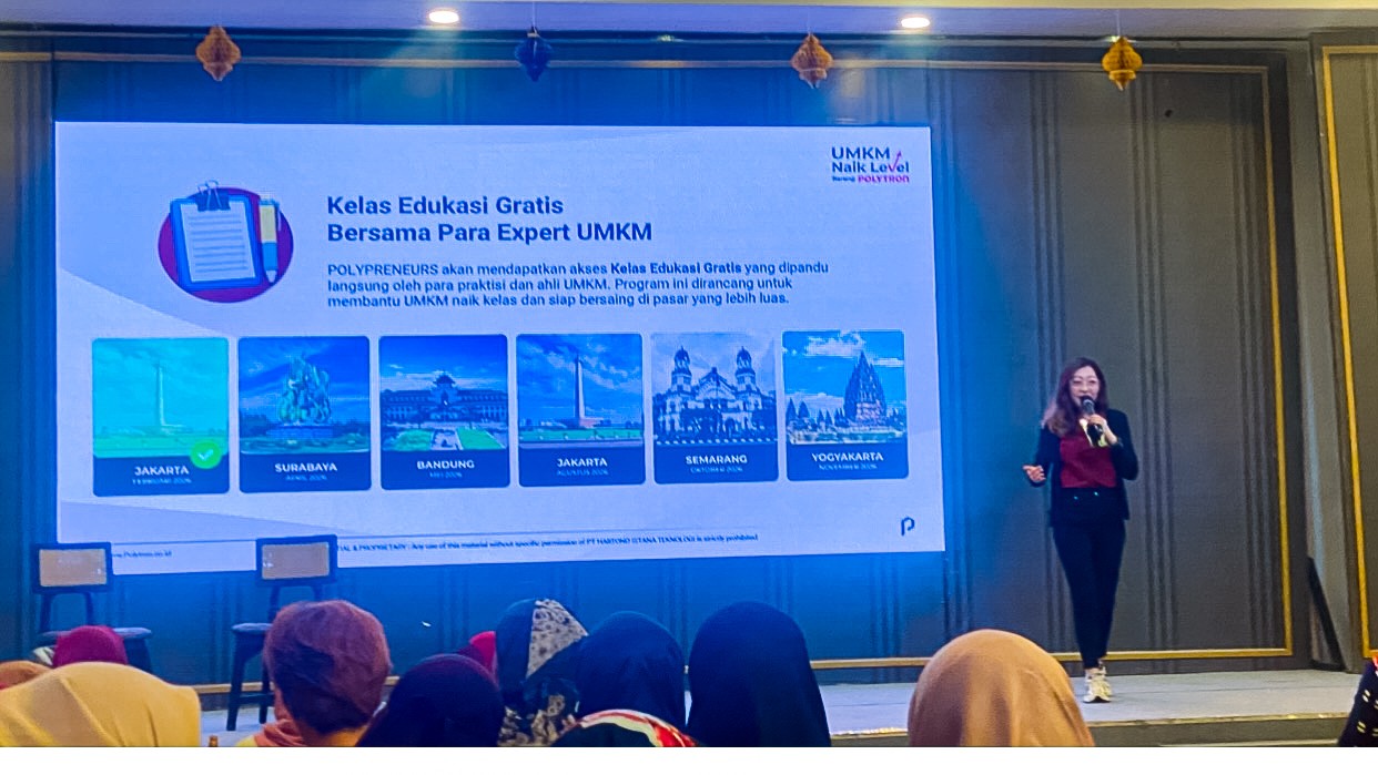 Naik Level Bareng, Polytron Dampingi 400 UMKM Bikin Cara Jitu Usaha Sukses di Surabaya