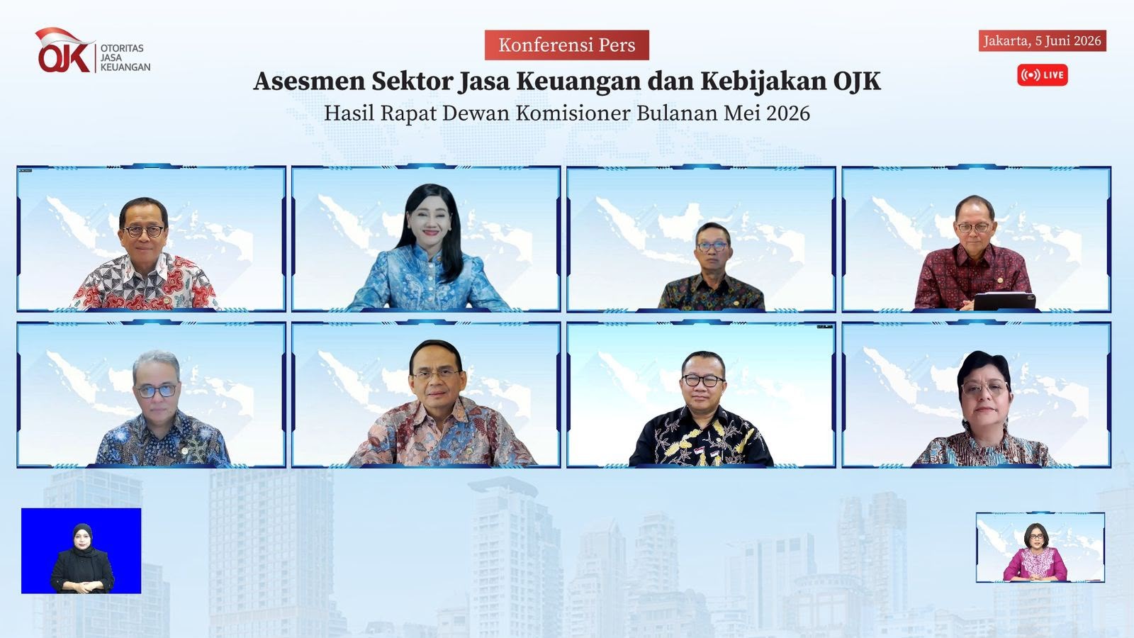 OJK: Stabilitas Sektor Jasa Keuangan Tetap Terjaga di Tengah Tekanan Ekonomi Global