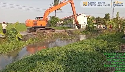 PU Normalisasi Saluran Sekunder Tambun, 875,68 Hektare Sawah di Karawang Terairi