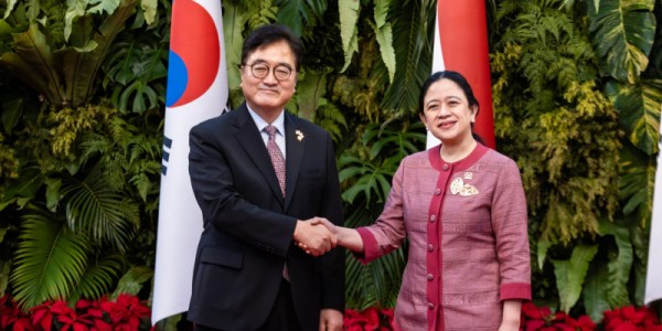 Bertemu Ketua Parlemen Korsel, Puan Sampaikan Terima Kasih untuk Penghargaan Bagi PMI Sugianto