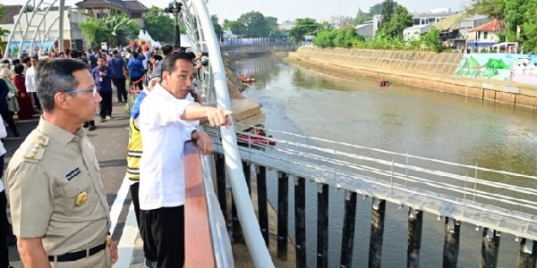 Sodetan Ciliwung Diresmikan Heru Atasi Banjir Di Wilayah Jakarta