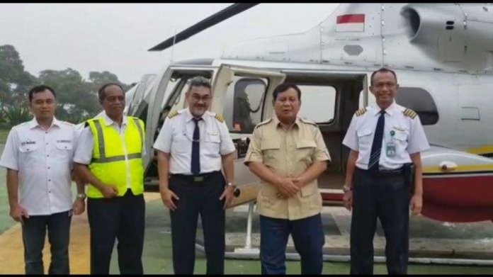 Cuaca Buruk, Prabowo Tunda Kegiatan di Sumedang