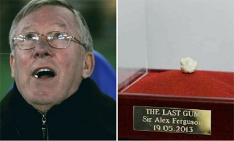 Permen Karet Bekas Alex Ferguson Laku Rp 7 Miliar Lebih