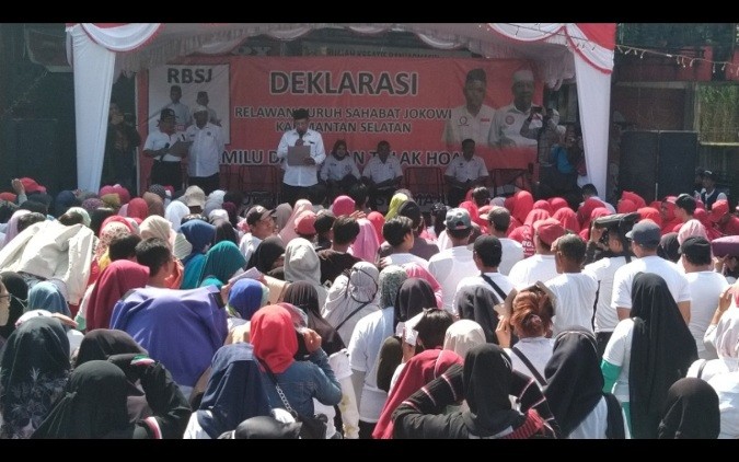 Buruh Kalsel Deklarasi Dukung Jokowi-Ma’ruf