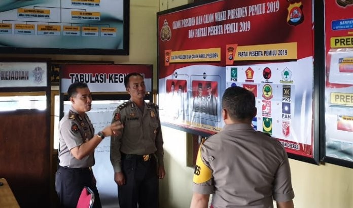 Jelang Pemilu 2019, Tim Pamatwil Polda Banten Pastikan Kesiapan Posko OMB Yang Ada di Jajaran Polres