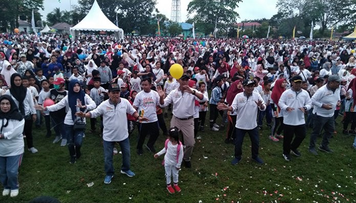 Ribuan Warga Meriahkan MRSF Polres Tapin