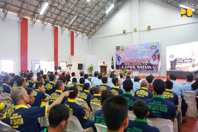 PUPR Lanjutkan Pelatihan dan Sertifikasi Bagi Warga Binaan di 12 Lapas Batam