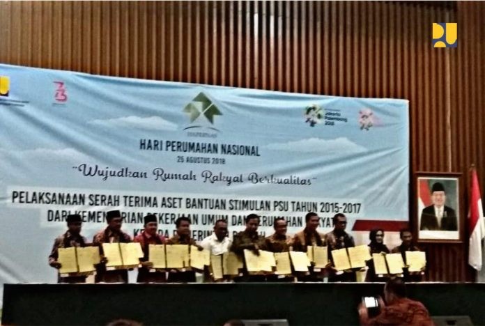 PUPR Hibahkan PSU Jalan Lingkungan Perumahan Senilai Rp 131,38 Miliar