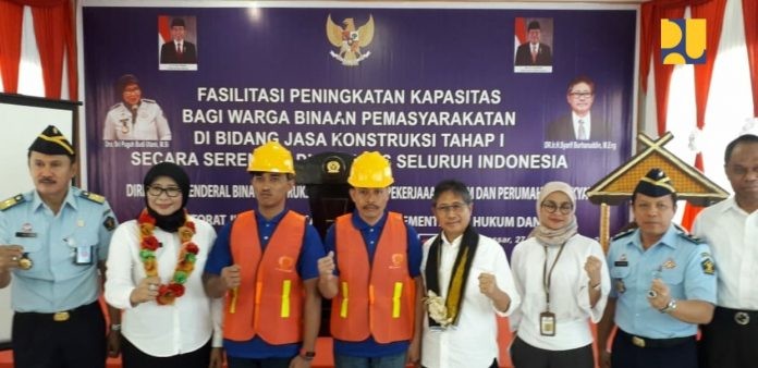 PUPR Latih 910 Napi Jadi Tenaga Kontruksi