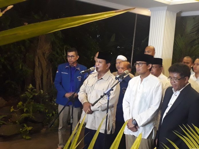 Prabowo Sampaikan Ucapan Terima Kasih pada Pendukung dan Relawan