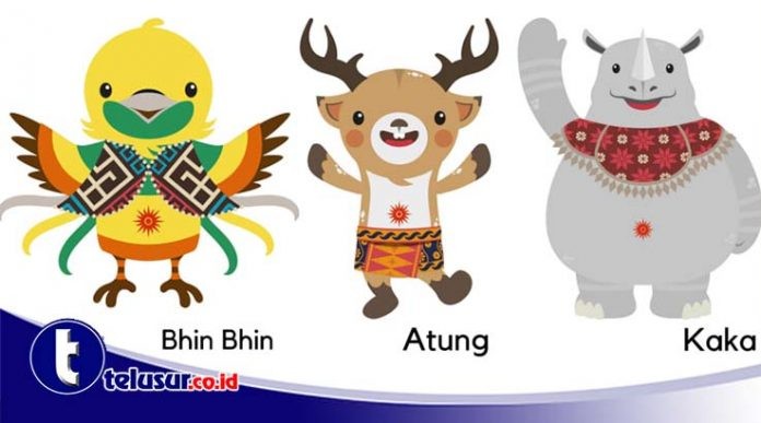 Tiga Maskot Imut Asian Games Hadir di Bandara Jambi