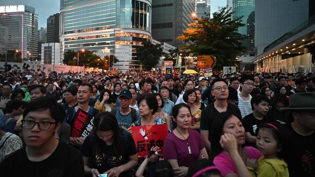 Ribuan Orang Kumpul di Hong Kong Tolak Rencana Ekstradisi ke Cina