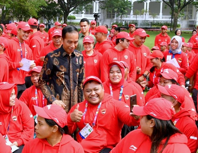 Lepas Kontingen Asian Para Games, Presiden: Berikan yang Terbaik Bagi Negara