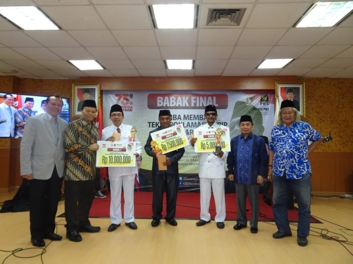 Gelar Lomba Baca Teks Mirip Soekarno, Fraksi PKS: Pancasila Harus Hidup di Hati Rakyat