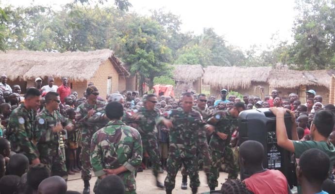 Satgas TNI Konga XXXIX-A RDB Monusco Gelar Joint Activity Mission Baraza