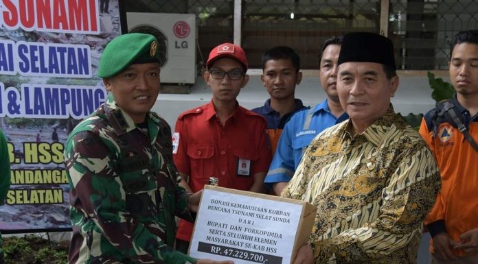 Dandim 1003 Kandangan Terima Donasi Warga Hulu Sungai Selatan Kalsel