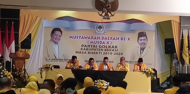 Aklamasi, Eka Supria Atmaja Pimpin Golkar Kabupaten Bekasi