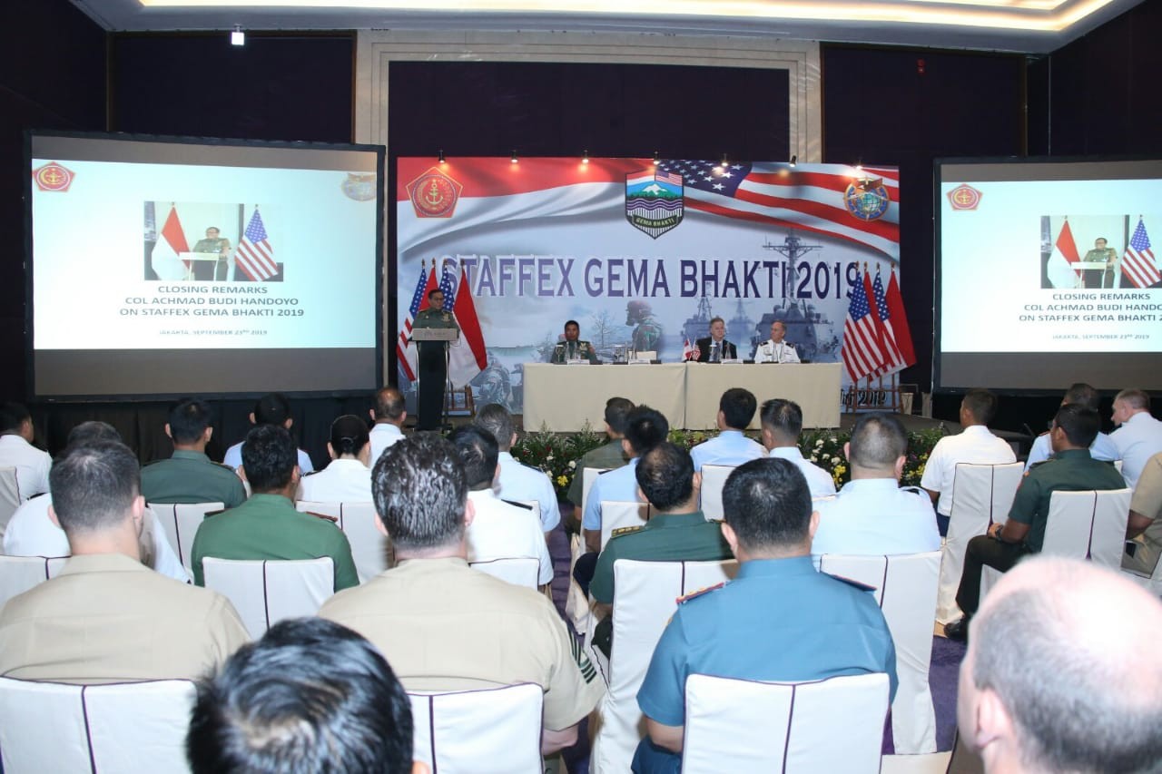 Latihan Staf Gema Bhakti 2019 Latihkan Perpaduan Kerjasama Staf TNI dan AS