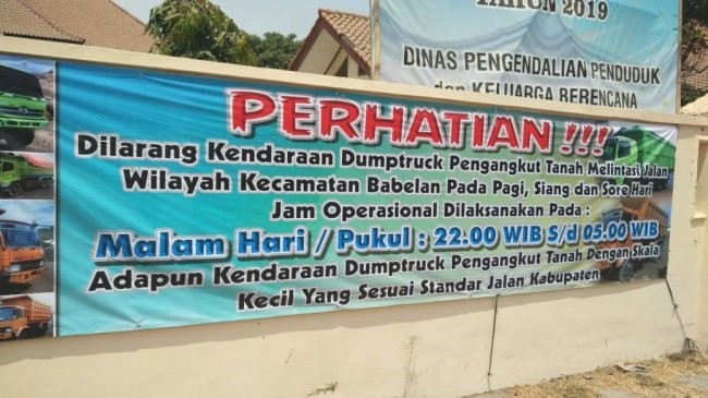 Dump Truck Beroperasi di Siang Hari, WJI Babelan: Jangan Pancing Amarah Masyarakat