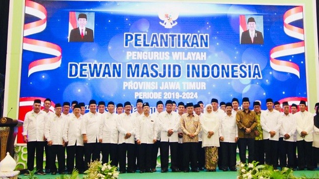 JK Lantik Pimpinan Wilayah DMI Jawa Timur