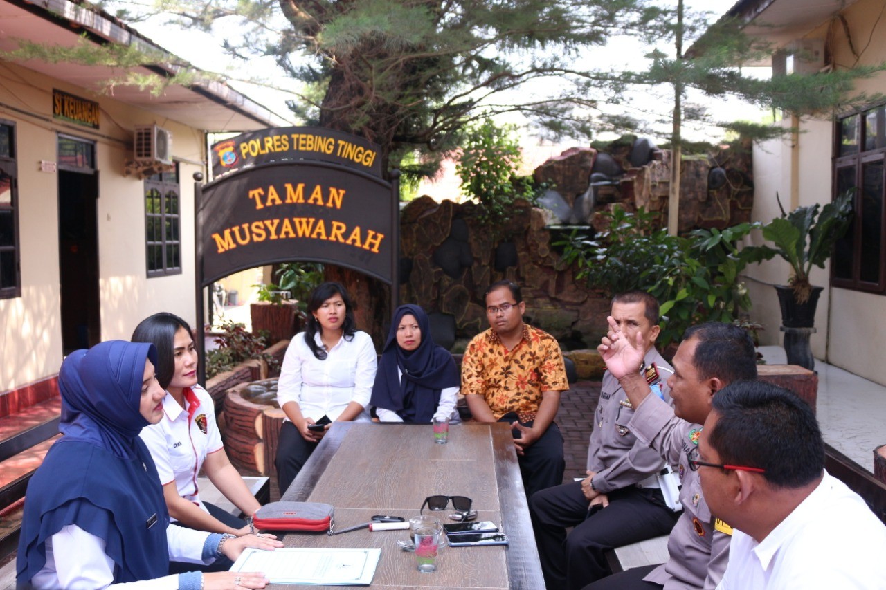 Kapolres Tebing Tinggi Sambut Baik Kunjungan Dinas PPAPPKB Kota Tebing Tinggi