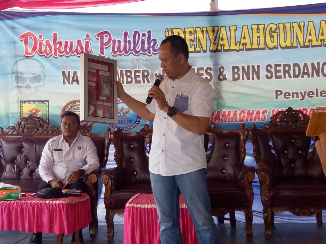 Diskusi Publik, Polres Sergai Komitmen Membrantas Narkoba