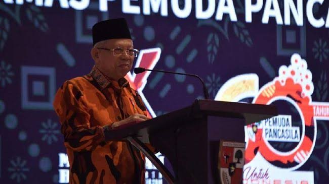 Wapres Ma'ruf Amin Tutup Mubes X Pemuda Pancasila