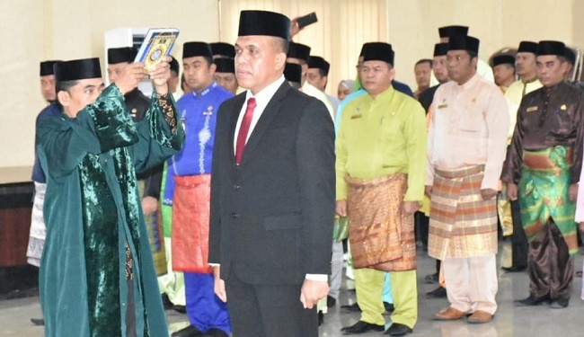 Bupati Soekirman Lantik M Faisal Hasrimy Sebagai Sekdakab Sergai