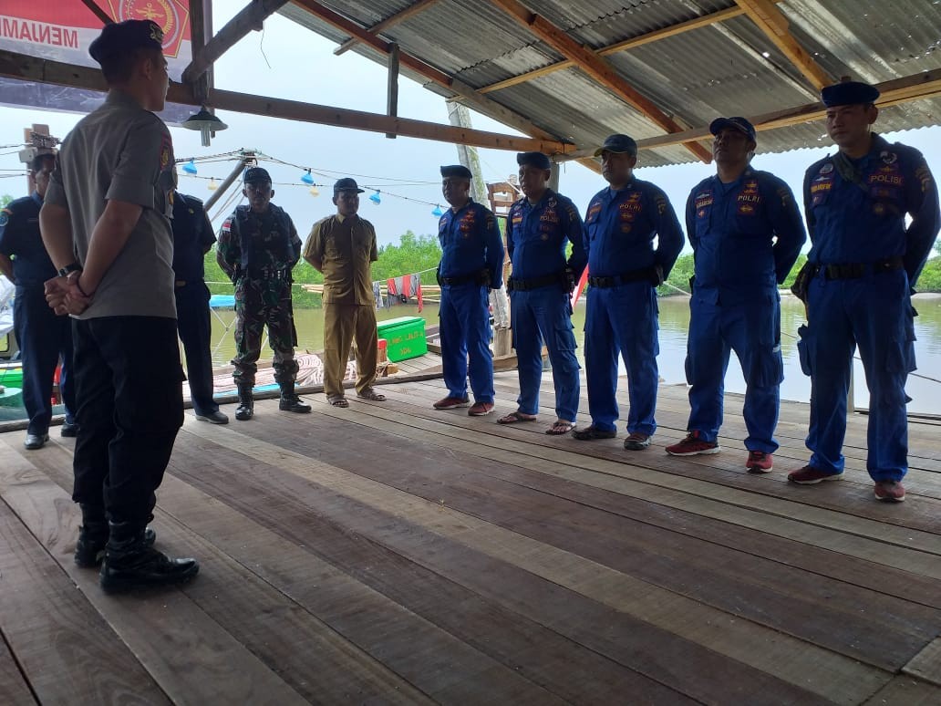 Patroli Gabungan, Polairud Sergai Amankan Tiga Alat Tangkap Pukat Trwal di Perairan Sergai