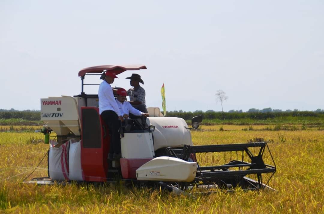Petani Jejangkit Panen Bersama Kementan 