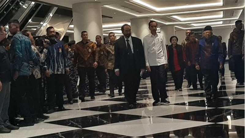 Puncak Perayaan HUT Nasdem, Jokowi: Kita Rukun Sekali
