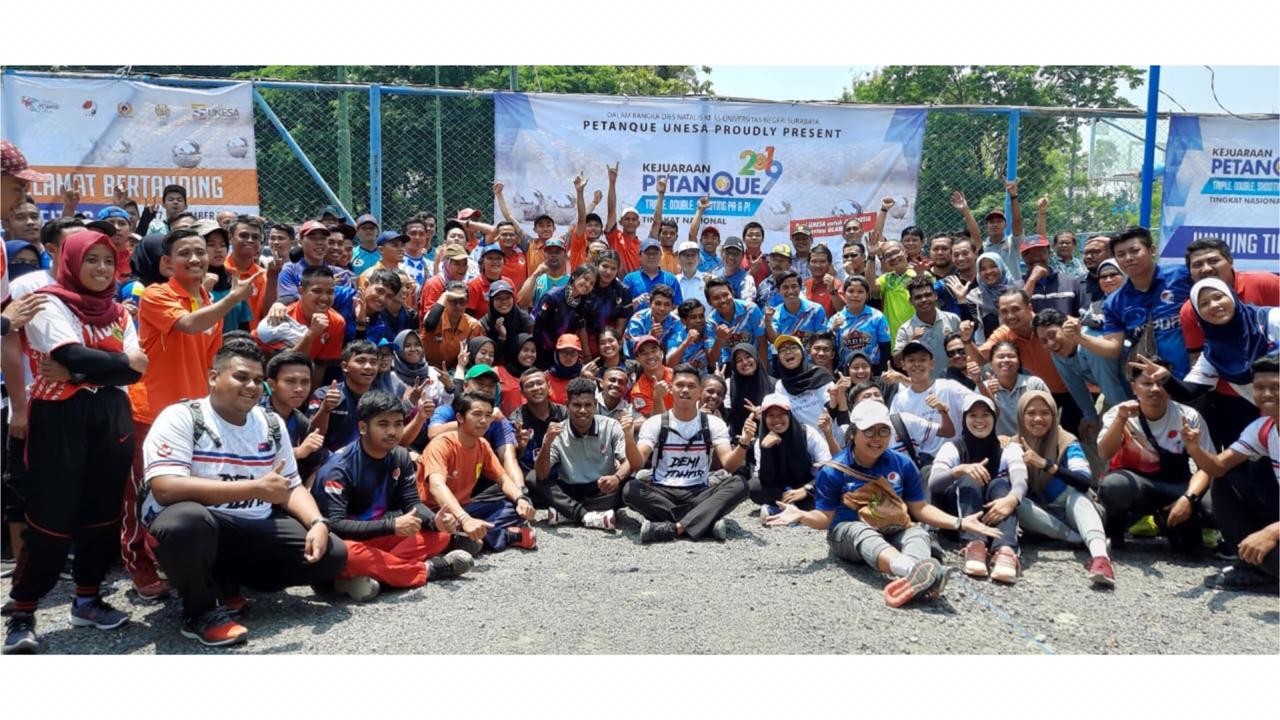Lustrum XI Unesa Gelar Kejuaraan Petanque Open Tingkat Nasional Tahun 2019