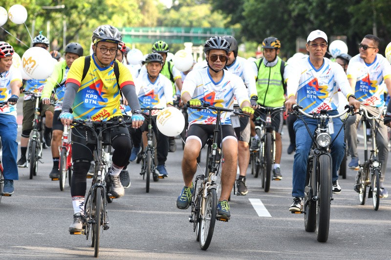 Pahala Nugraha Mansury Lepas Fun Bike HUT Ke 43 KPR BTN