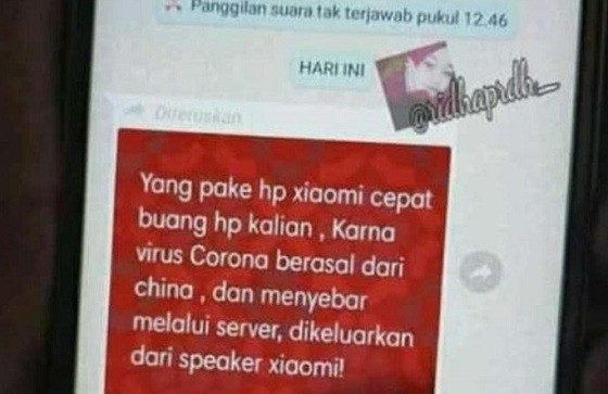 Konten Klaim Virus Corona Disebar Lewat HP Xiaomi Mendadak Viral di Medsos
