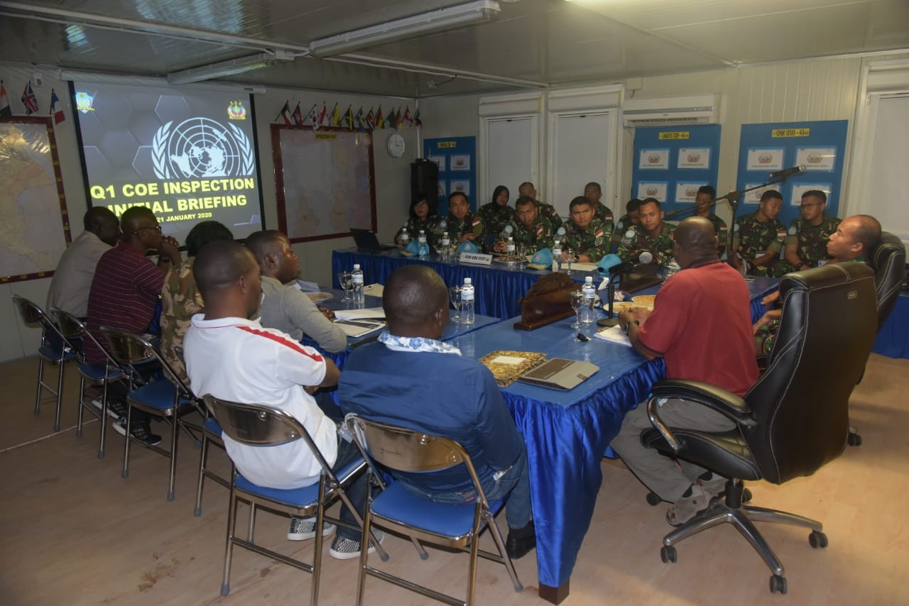 Satgas TNI RDB Terima Kunjungan COE Bukavu di Republik Demokratik Kongo