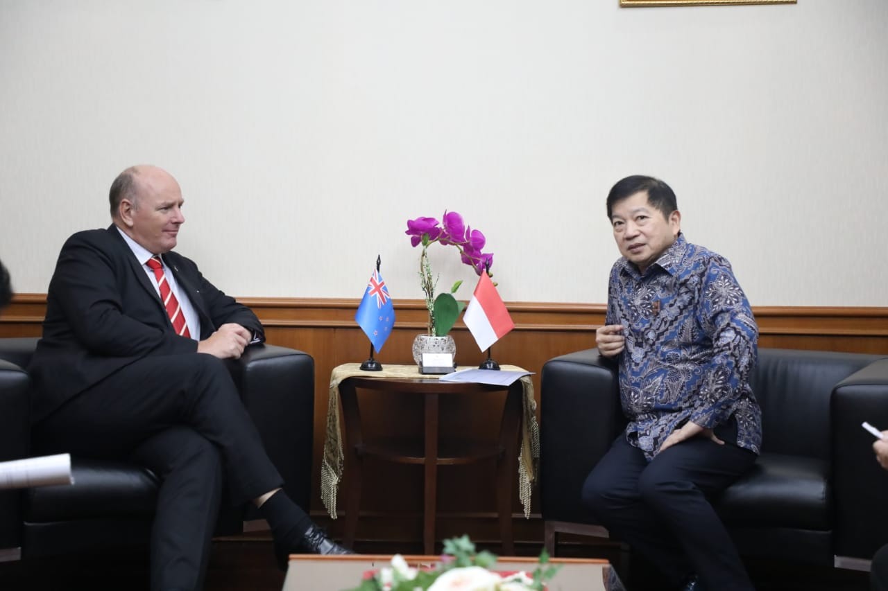 Bertemu Dubes Selandia Baru, Menteri Suharso Bahas Kelanjutan Kerjasama Geothermal