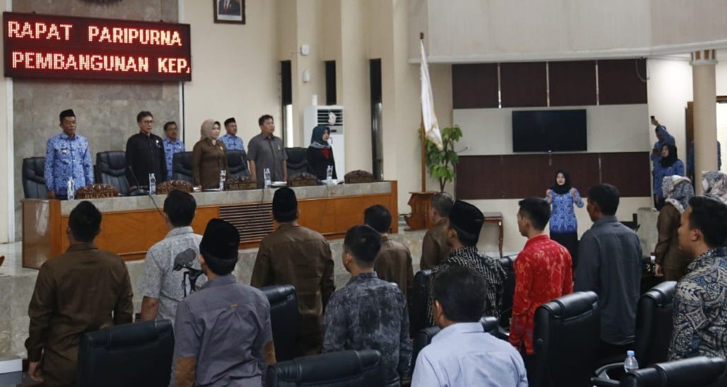 Rapat Paripurna Penyampaian Nota Pengantar Raperda Ten tang Rencana IPK dan PK