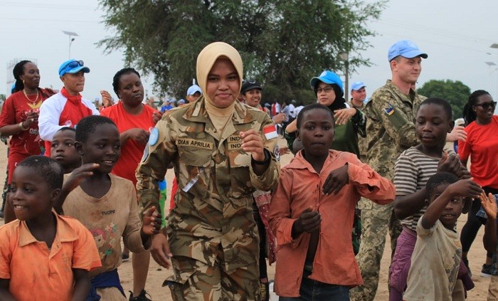 Pasukan Garuda Monusco Kenalkan Kebudayaan Indonesia di Kongo