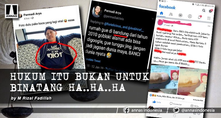 Hukum Itu Bukan Untuk Binatang   Ha ..Ha..Ha..