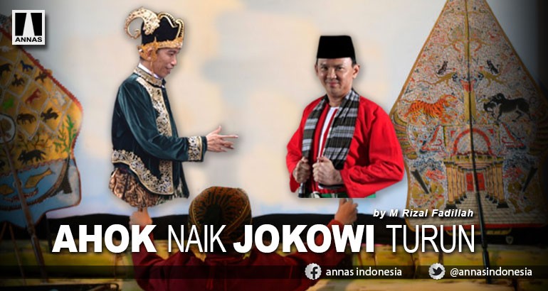 Ahok Naik Jokowi Turun